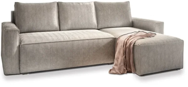 Ecksofa POTARO mit Schlaffunktion L-Form, Sofa mit Bettkasten, Wohnzimmersofa